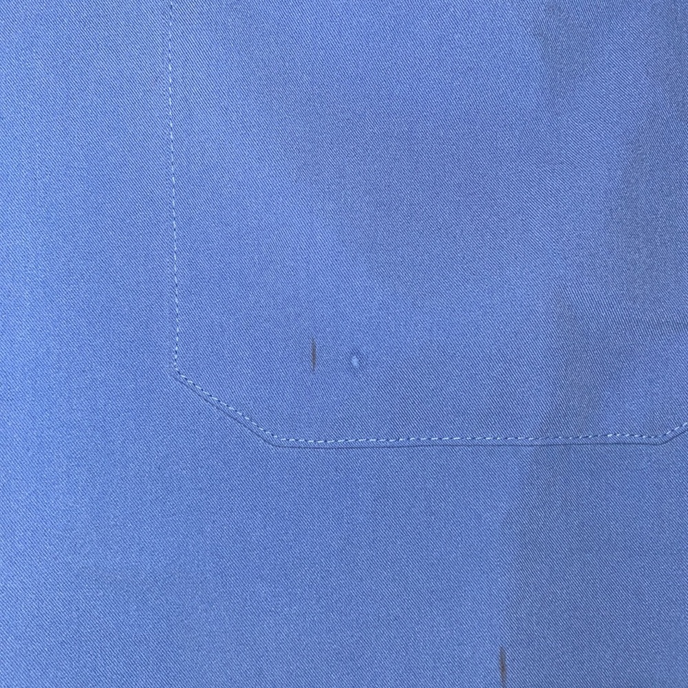 Figs Blue Scrub Top M (Stains) - Picture 4 of 4